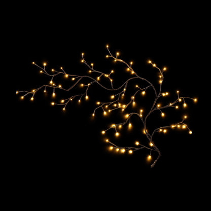 Jingle Jollys Christmas Willow Vine Lights Branch LED Fairy DIY Wall Decor 1.8m Warm White