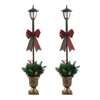Jingle Jollys Christmas Lights 125cm Lamp Post 50 LED Fairy Light Decorations