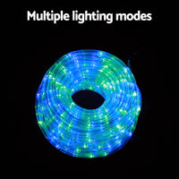 20M Christmas Lights String Rope Light Decorations 600 LED Colorful Jingle Jollys