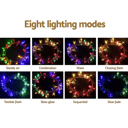 Jingle Jollys 50M Christmas Lights String Light 500 LED Colourful