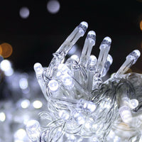 100M Christmas Lights String Fairy Light 500 LED Cool White Jingle Jollys