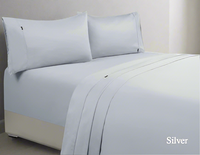 1000tc egyptian cotton sheet set 1 queen silver