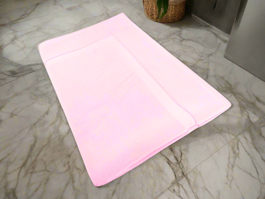 Softouch ultra light quick dry premium cotton bath mat 900gsm baby pink