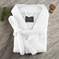 Large /X large egyptian cotton terry toweling bathrobe white