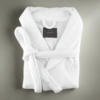 Large /X large egyptian cotton terry toweling bathrobe white