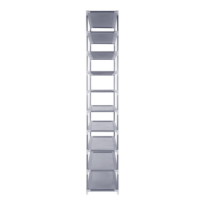 Artiss 10-Tier Shoe Rack Stackable 50 Pairs Grey