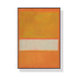 Wall Art 90cmx135cm Yellow By Mark Rothko Black Frame Canvas