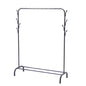 EKKIO Clothing Rack with Bottom Shelf & Anti-slip floor protectors (Black)