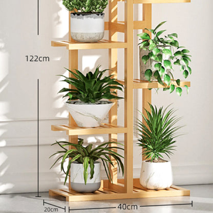 NOVEDEN Bamboo Plant Stand Rack 6 tier 7 Potted (120CM) NE-PS-102-JS