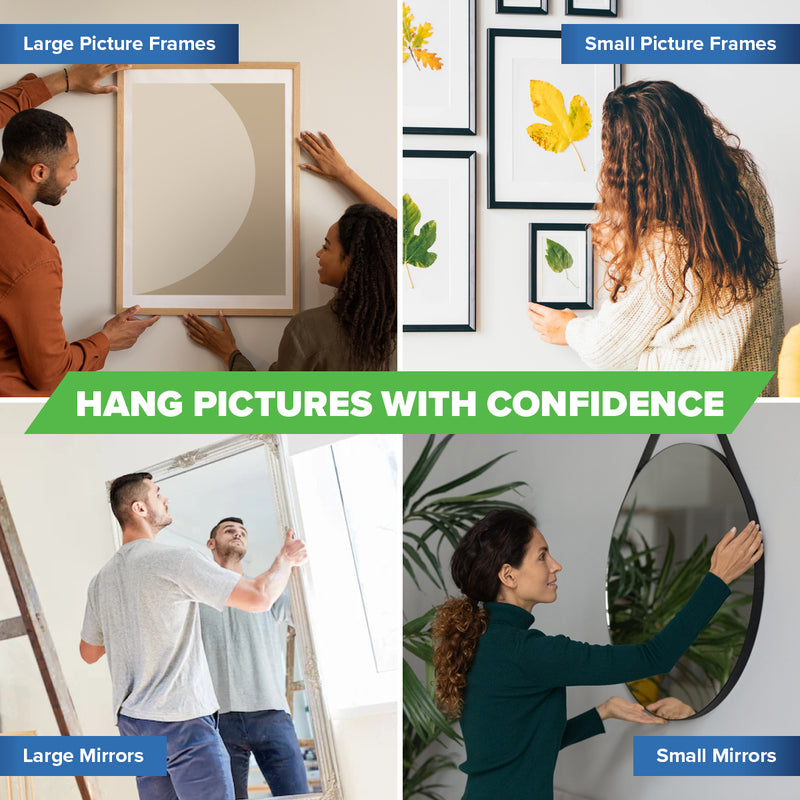 Handy Hardware 48PCE Picture Hooks Brass Plated Holding Capacity 12-25kg