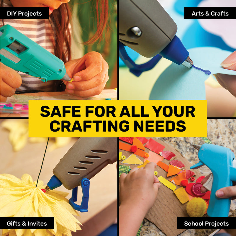 Handy Hardware 240PCE Coloured Hot Melt Glue Stick Vibrant Colours 100 x 11mm