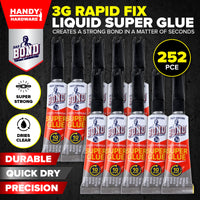 Handy Hardware 252PCE Super Glue Quick Dry High Strength Interior/Exterior 3g