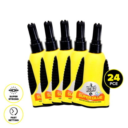 Handy Hardware 24PCE Super Glue Precision Tip High Strength Quick Setting 3g